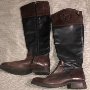 Wide calf riding boots